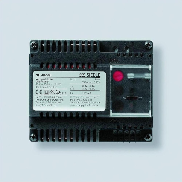 Actual product image Siedle Mains rectifier