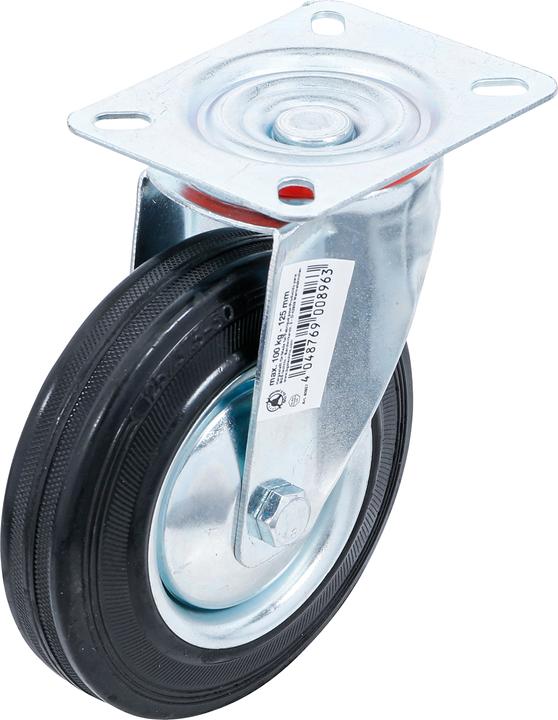 Produktbild BGS Lenkrolle | mit Anschraubsockel | Ø 125 mm