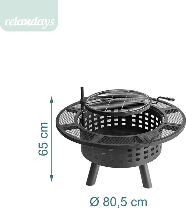 Immagine prodotto Relaxdays braciere (80.50 cm)