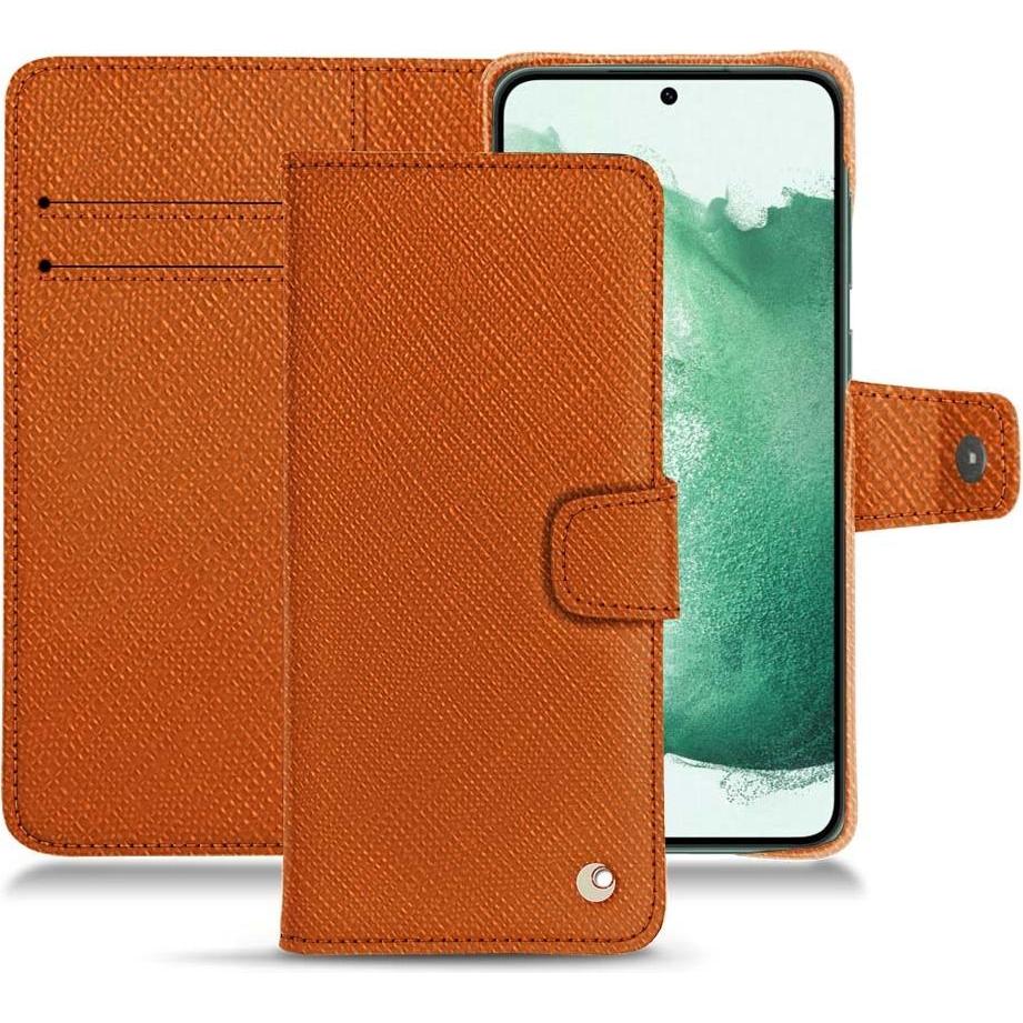 Noreve Lederschutzhülle (Samsung Galaxy S22+ 5G), Smartphone Hülle, Orange