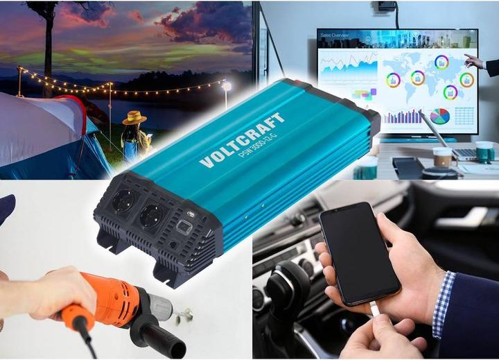Image du produit Voltcraft Wechselrichter PSW 3000-12-G 3000 W 12 V/DC - 230 V/AC reine Sinuswell