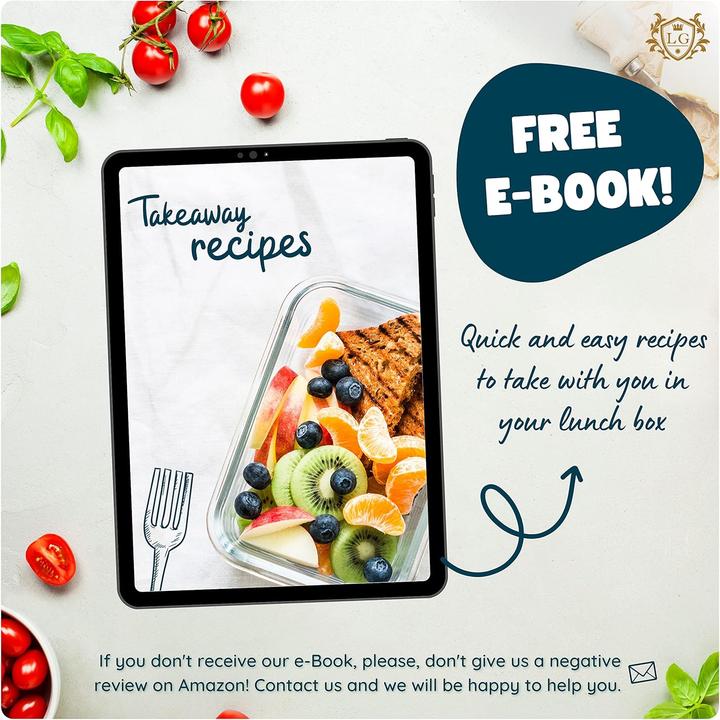 Produktbild LG Luxury & Grace 4er Glas Frischhaltedosen-Set, luftdicht (0.60 l)