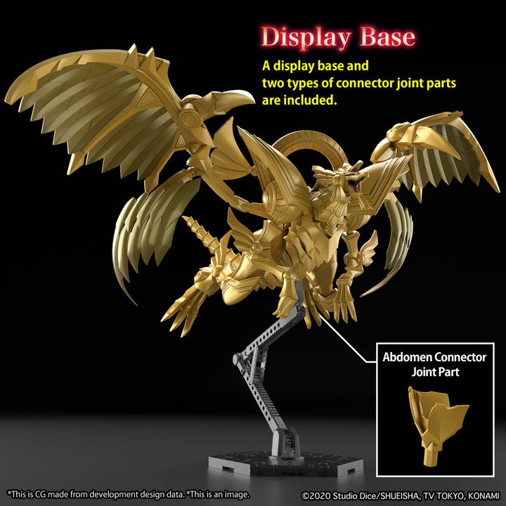 Actual product image Bandai YU-GI-OH! -Figure-rise stand. Amplified Winged dragon of Ra -Model Kit