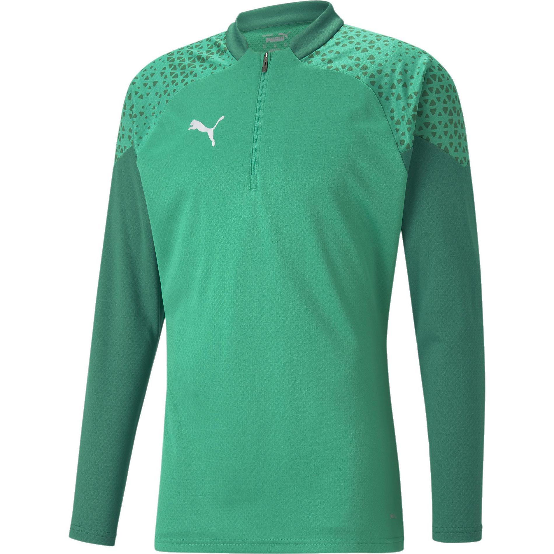 Puma, Herren, Sportshirt, teamCUP Training 1/4 Zip Top (L), Grün, L
