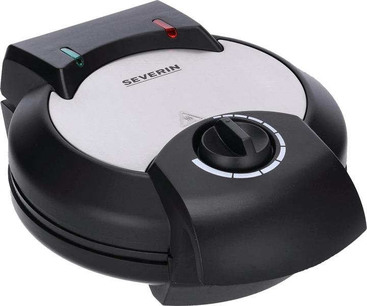Severin 2103 Edelstahl gebürstet-schwarz, 1300 W, Herzform, Anzahl Wafer 5