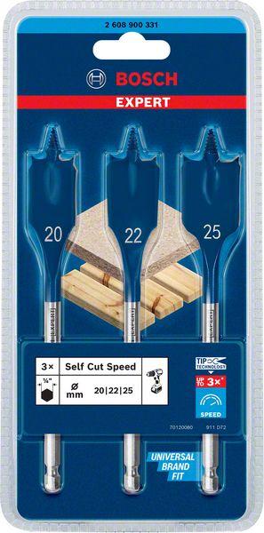 Immagine prodotto Bosch Professional Zubehör Set di punte per fresatura piana EXPERT Self Cut Speed, 14/16/18/20/22/24 mm, 6 pezzi. (24 mm, 20 mm, 14 mm, 16 mm, 22 mm, 18 mm)