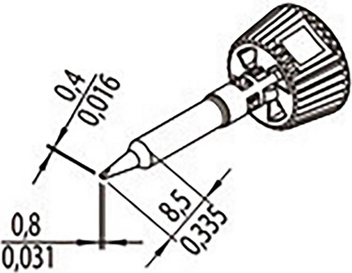 Productafbeelding 0142CDLF08/SB Soldeerstift Tipgrootte 0,80 mm Inhoud 1 st. (Soldeerstift)