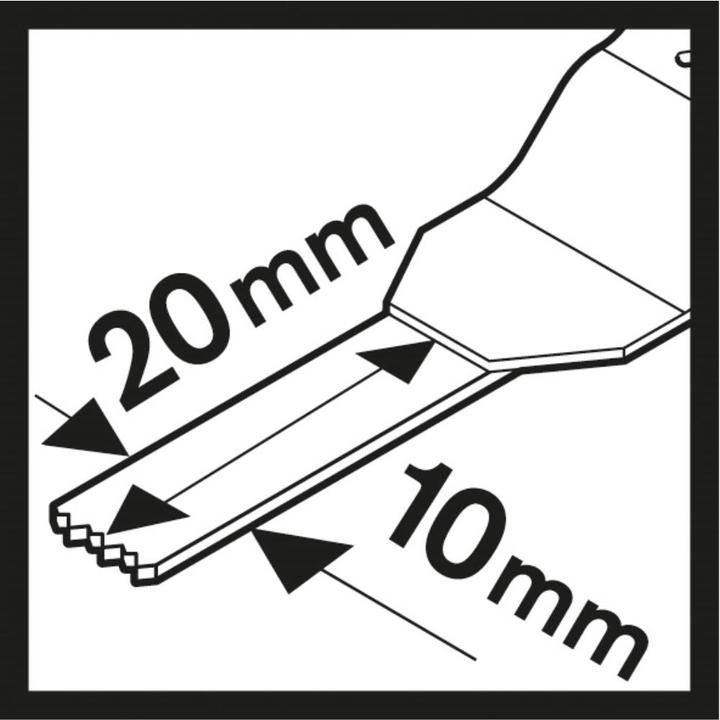 Actual product image Bosch Professional Zubehör BIM plunge cut saw blade AIZ 10 AB, Wood and Metal, 20 x 10 mm