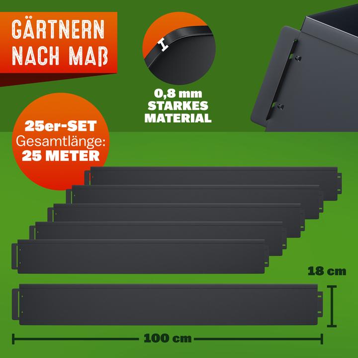 Image du produit Gardebruk Bordure de jardin métal (2500 cm)