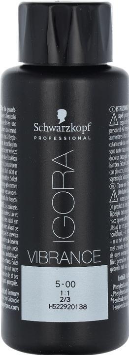 Actual product image Schwarzkopf Professional IGORA Vibrance Hair Tint NEW (5-00 Light Brown Extra)