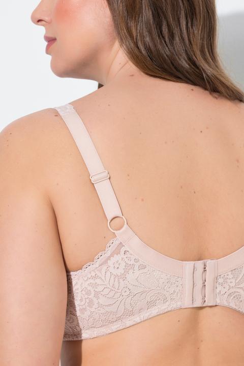 Produktbild Ulla Popken Bügel-BH, Blütenspitze, Vollspitze, Cup B - E (Einzelpack, 85 E)