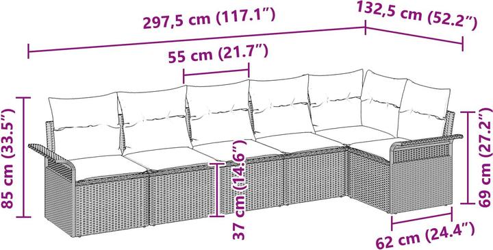 Produktbild vidaXL Gartenmöbel Set