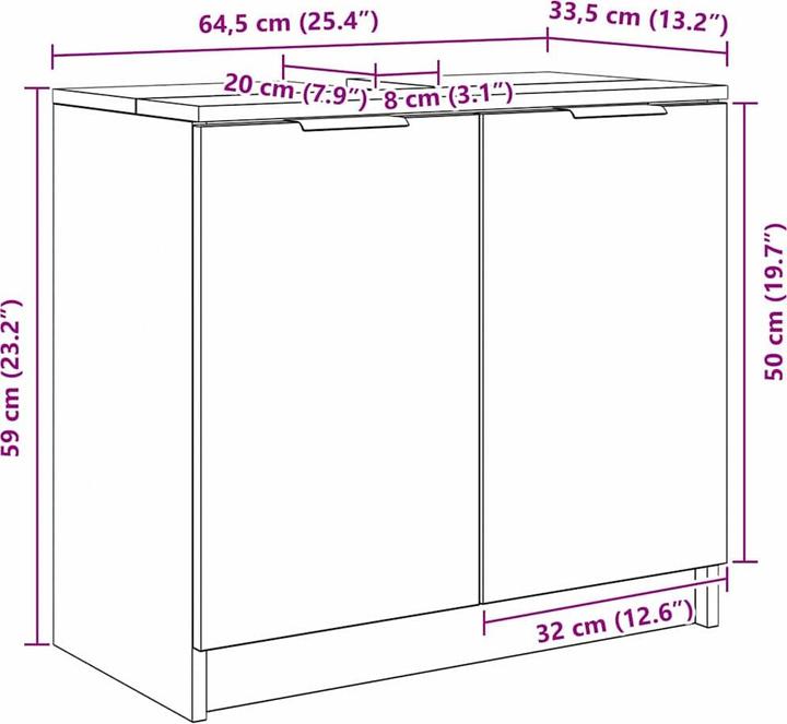 Actual product image vidaXL Badezimmeraufbewahrung