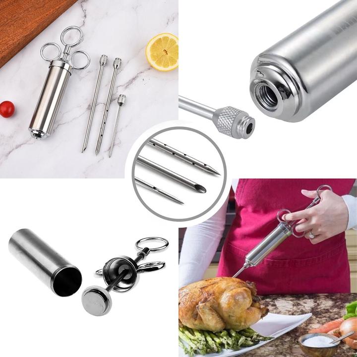 Actual product image Hermex Marinaden-Injektor-Set Fleischinjektor Marinadenspritze Bratenspritze