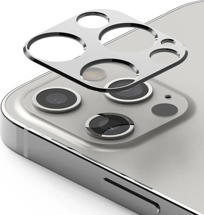 Produktbild Ringke iPhone 12 Pro/12 Pro Max Camera Styling camera island protector Silver (1 Stk., Apple iPhone 12 Pro, Apple iPhone 12 Pro Max)