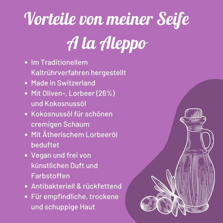 Produktbild Vivi Soaps Seife A la Aleppo (Hartseife, 110 g)