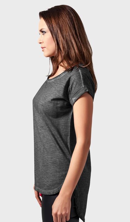Actual product image Urban Classics Ladies Long Back Shaped Spray Dye Tee (XS)