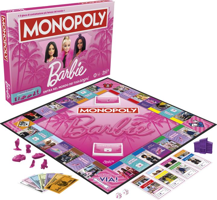 Actual product image Hasbro Gaming Monopoly Barbie Edition (Italian)