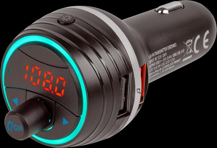 Image du produit Peiying Modulateur FM Bluetooth 2xUSB - Noir