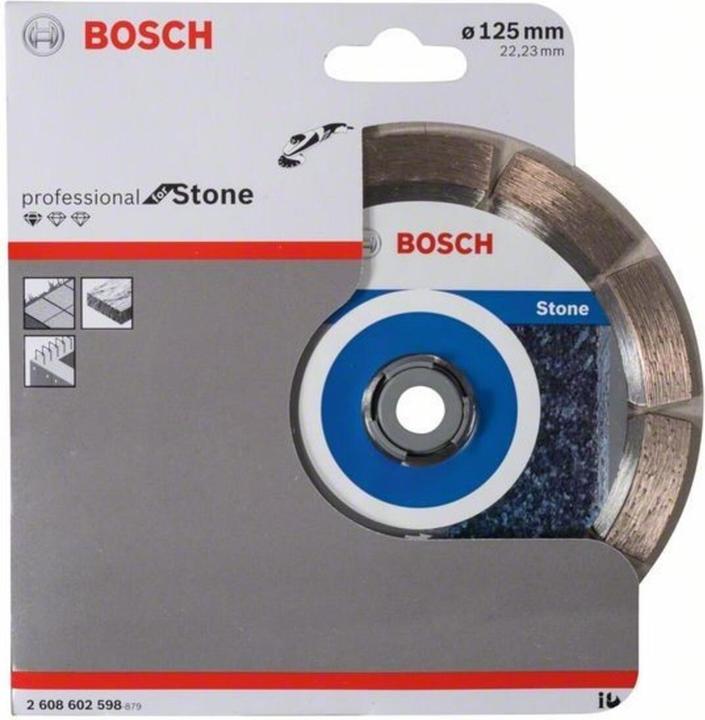 Produktbild Bosch Professional Zubehör Diamanttrennscheibe Standard for Stone, 125 x 22,23 x 1,6 x 10 mm, 1er-Pack