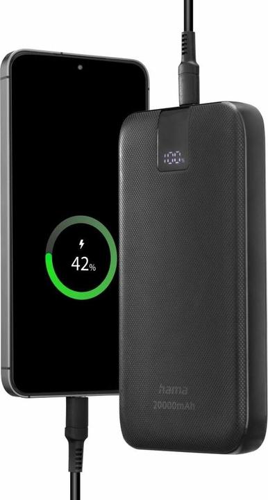 Actual product image Hama Power Pack PD 20 (20000 mAh, 20 W, 74 Wh)