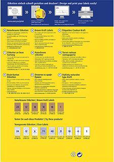 Actual product image Avery Zweckform labels