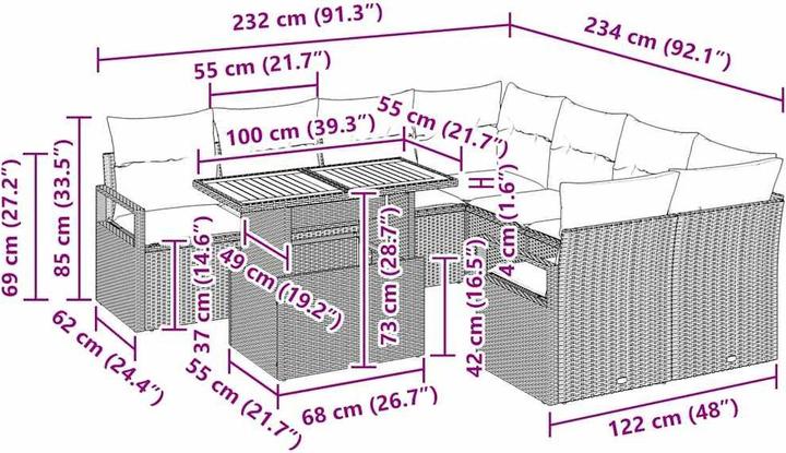 Produktbild vidaXL Sara