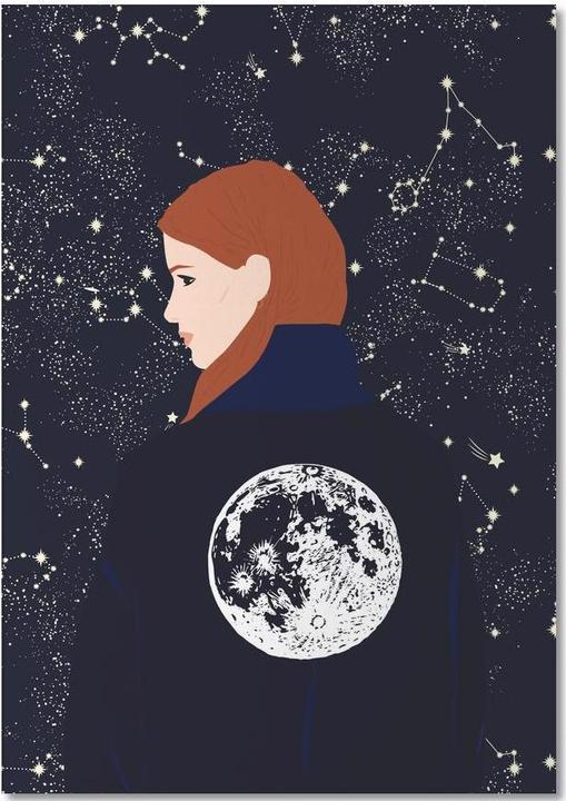 Immagine prodotto Juniqe Ritorno alla luna - Persone (A5, Righe)