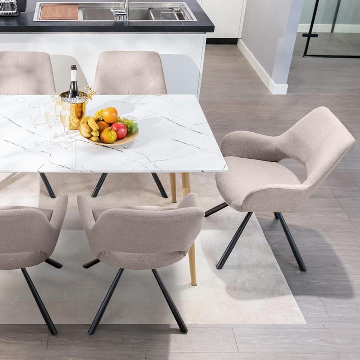 Actual product image Meuble Cosy Beth Fabric Light Brown