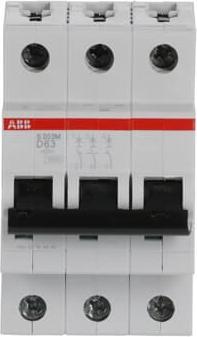Image du produit ABB 63A MCB 3 Pole Type D