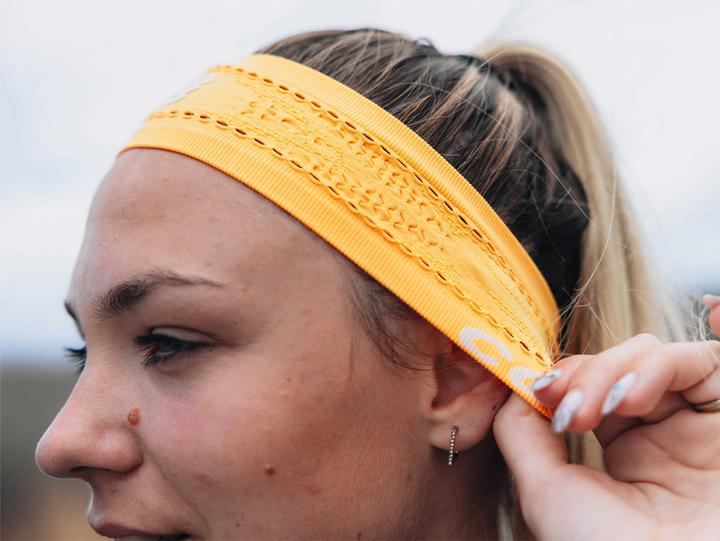 Actual product image Compressport Thin Headband On/Off Citrus