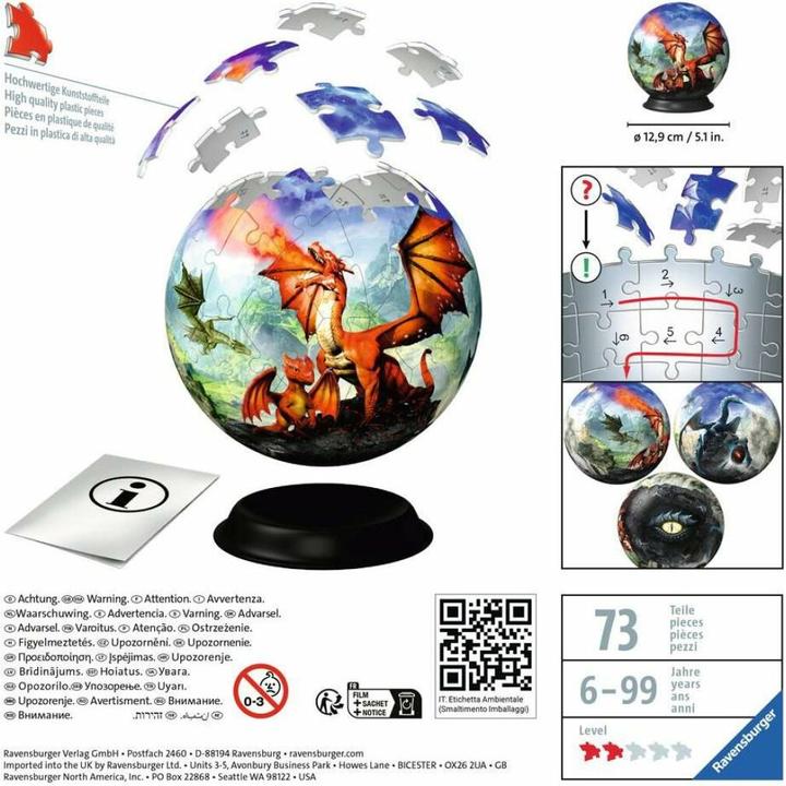 Immagine prodotto Ravensburger Draghi mistici (72 pezzi)