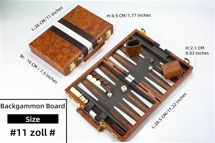 Produktbild Bucher&Rossini Backgammon Spielset