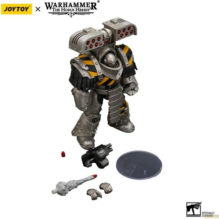 Actual product image Joy Toy Warhammer The Horus Heresy figurine 1/18 lron Warriors Tyrant Siege Terminator with Rocket launcher
