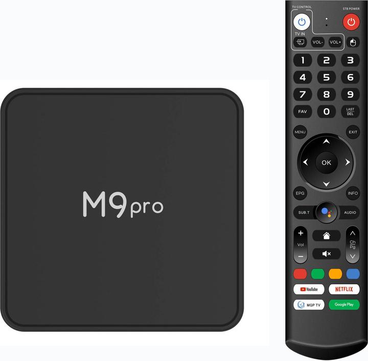 Produktbild PhoneLook Android smart TV Box M9 Pro LED Quad Core 64-bit 4K Ultra HD für Streaming mit HDR10 + Android11 & G (64 GB, Android 11)