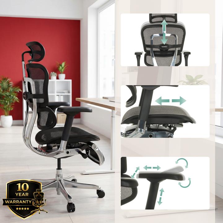 Produktbild Hjh Office Ergohuman Plus Legpro Gen3 (48 - 58 cm)