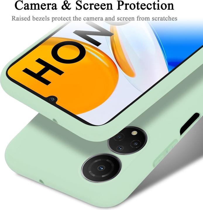 Actual product image Cadorabo TPU Liquid Silicone Case Cover for Honor X7 (Honor X7)