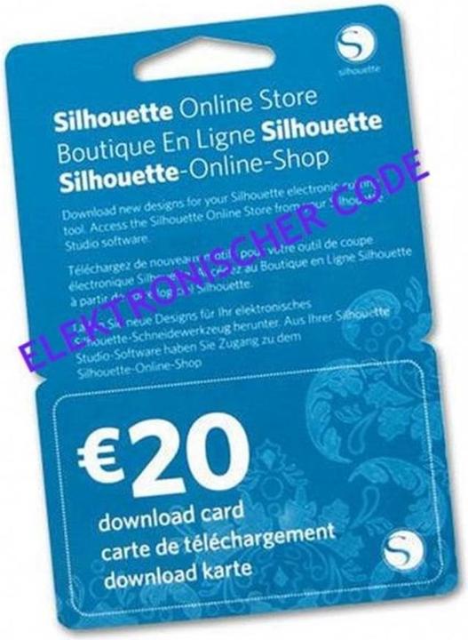 Actual product image Silhouette Download Card EUR 20