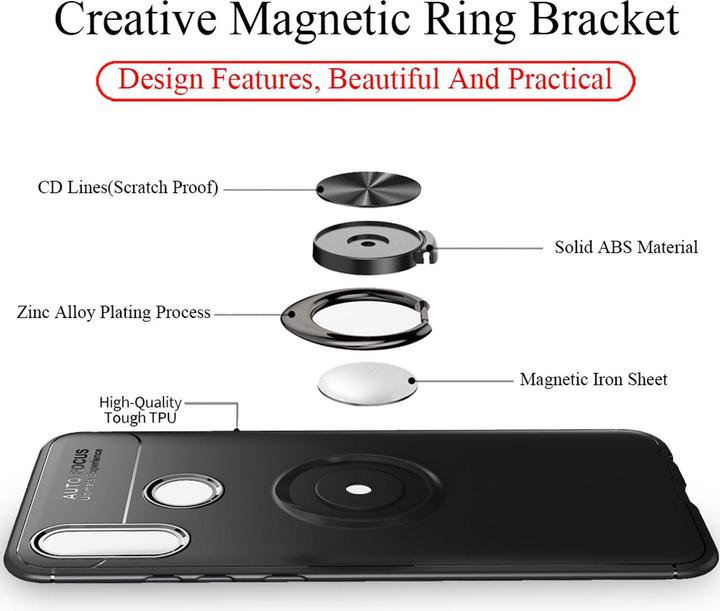 Image du produit Nalia Bague de couverture 360° Porte-doigts (Huawei P Smart (2019))