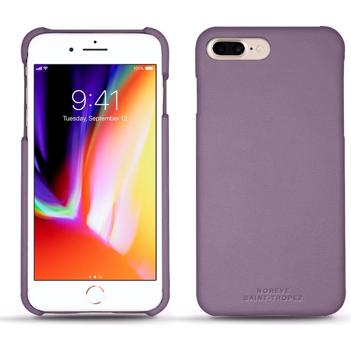 Noreve Lederschutzhülle (Apple iPhone 8 Plus), Smartphone Hülle, Violett