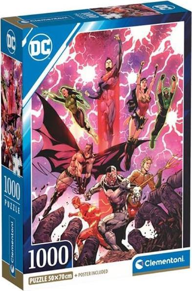 Actual product image Clementoni DC Comics Puzzle 1000 pièces (1000 pieces)