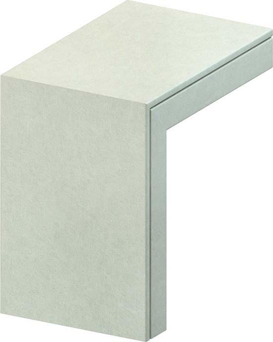 Actual product image Niedax Outside corner 90° with cover 40x60mm polyester