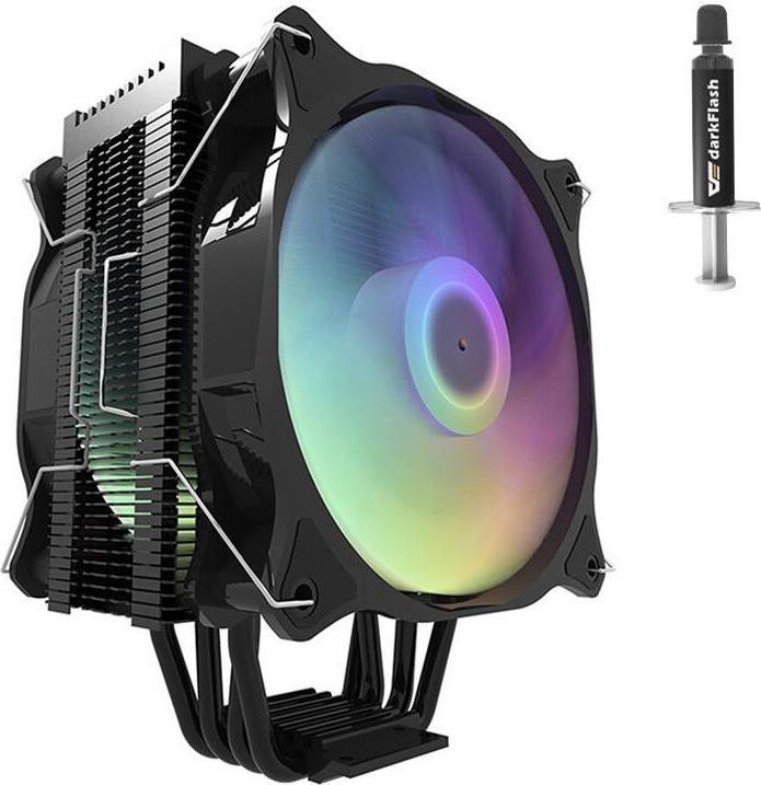 Produktbild Darkflash Tech Darkair Plus CPU active cooling ARGB (heatsink + fan 120x120) (20 mm)