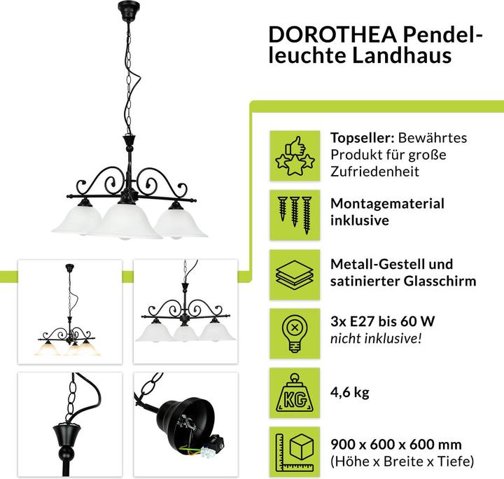 Produktbild Licht-Erlebnisse Dorothea (E27)