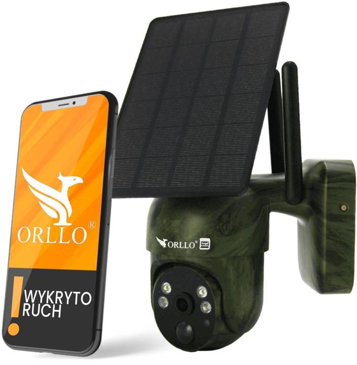 Image du produit Orllo Sans fil 4G LTE Caméra IP rotative avec panneau solaire TZ1 MORO