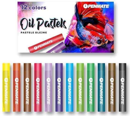 Produktbild Penmate Ölpastelle 12 Farben (12x)