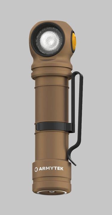 Produktbild ArmyTek Wizard C2 Pro Max Sand White LED Taschenlampe mit Gürtelclip, mit Holster akkubetrieben 400 (12.15 cm, 4000 lm)