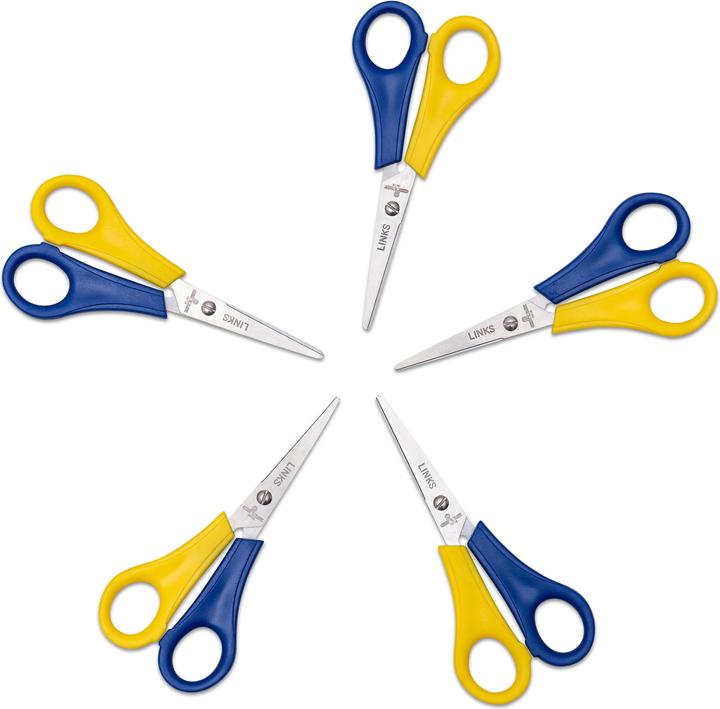 Image du produit Betzold Ciseaux de bricolage, pointus, gauche, 5 pièces (13 cm)