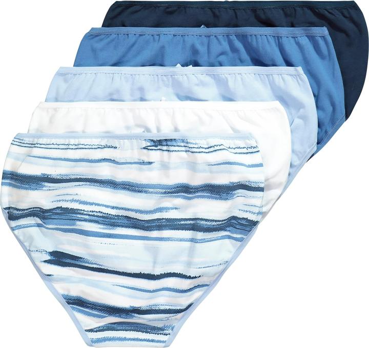 Actual product image Ulla Popken 5 Pack of Panties- Abstract Stripe (62)