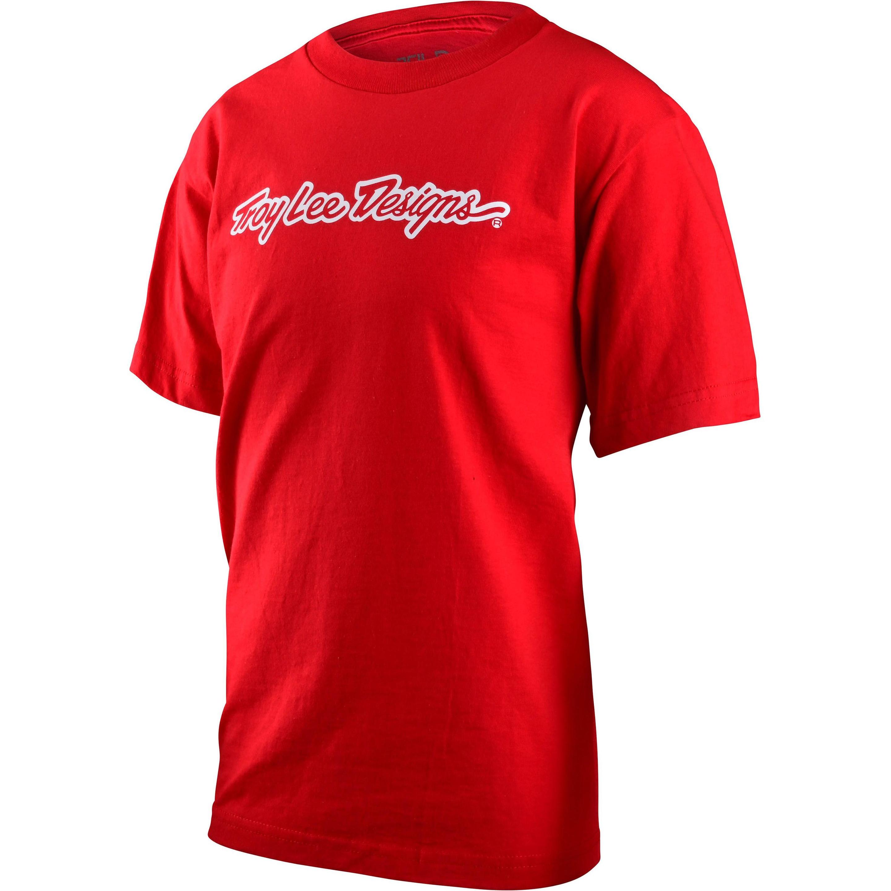 Troy Lee Designs, Jungen, Shirt, Signature, Rot, (XL)